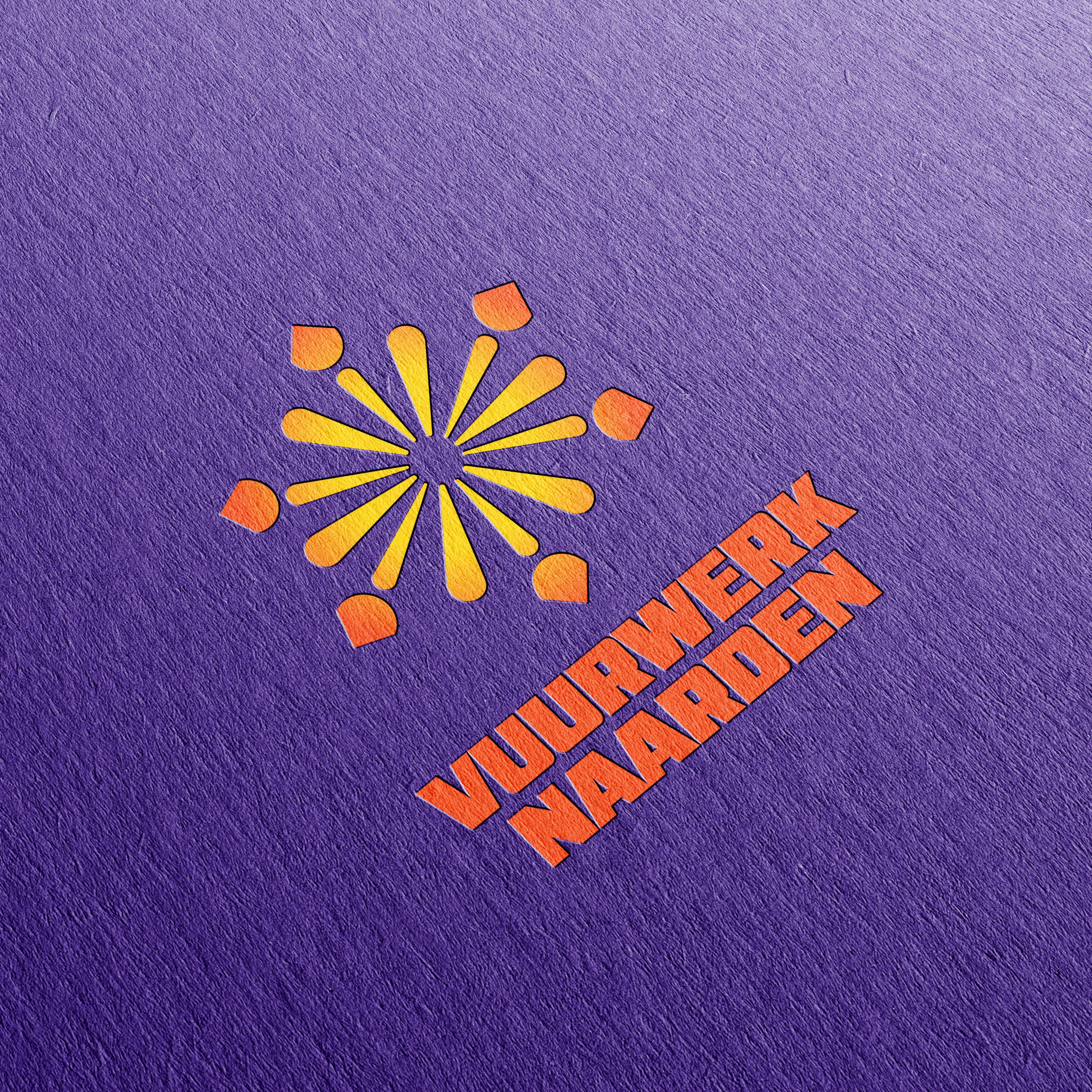 Het logo van Vuurwerk Naarden.